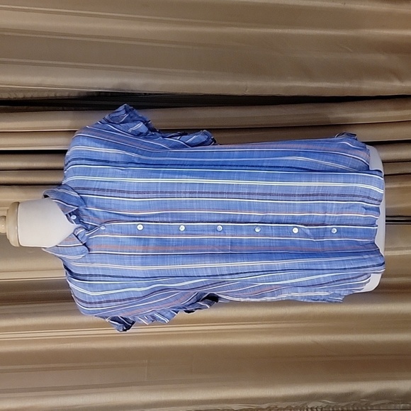 Button Down Sleeveless blouse Petite Large - Picture 1 of 7